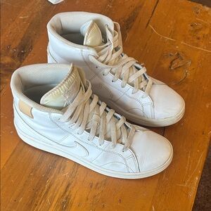 Nike Cream and Tan High-Top Sneakers